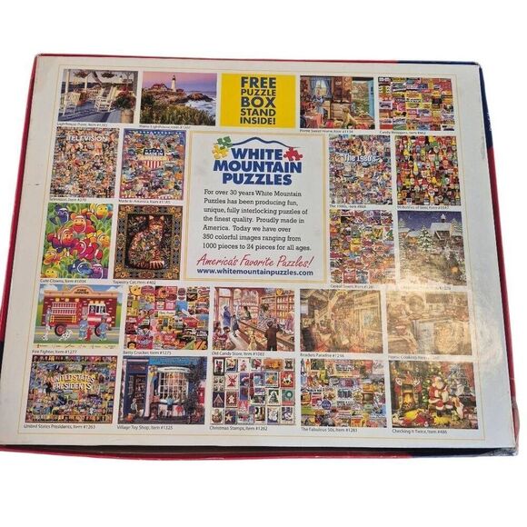 White Mountain The Toy Store by Steve Crisp Vintage 1000 pc Jigsaw Puzzle - Picture 2 of 7